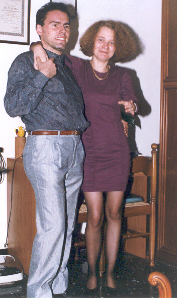 Frank e Cinzia in casa il 17 Ottobre 1992
