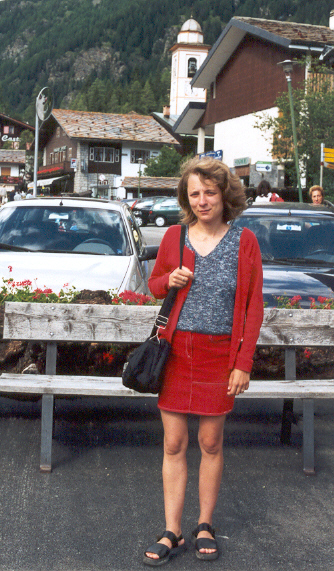 Cinzia a Champoluc il 19 Luglio 2001