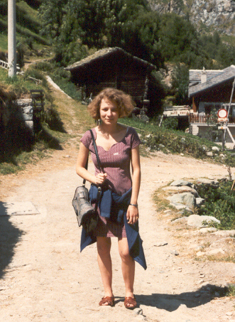 Cinzia a Valtiurnanche il 27 Luglio 1993